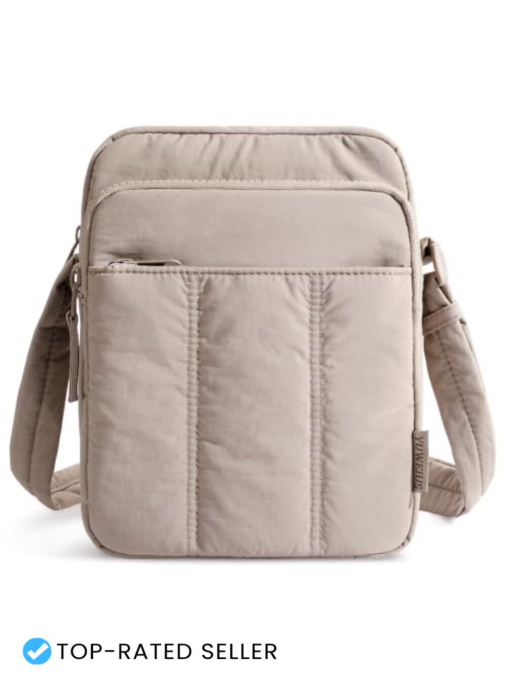 Small RFID Puffer Crossbody Bag Nylon Travel Purse with Card Slots